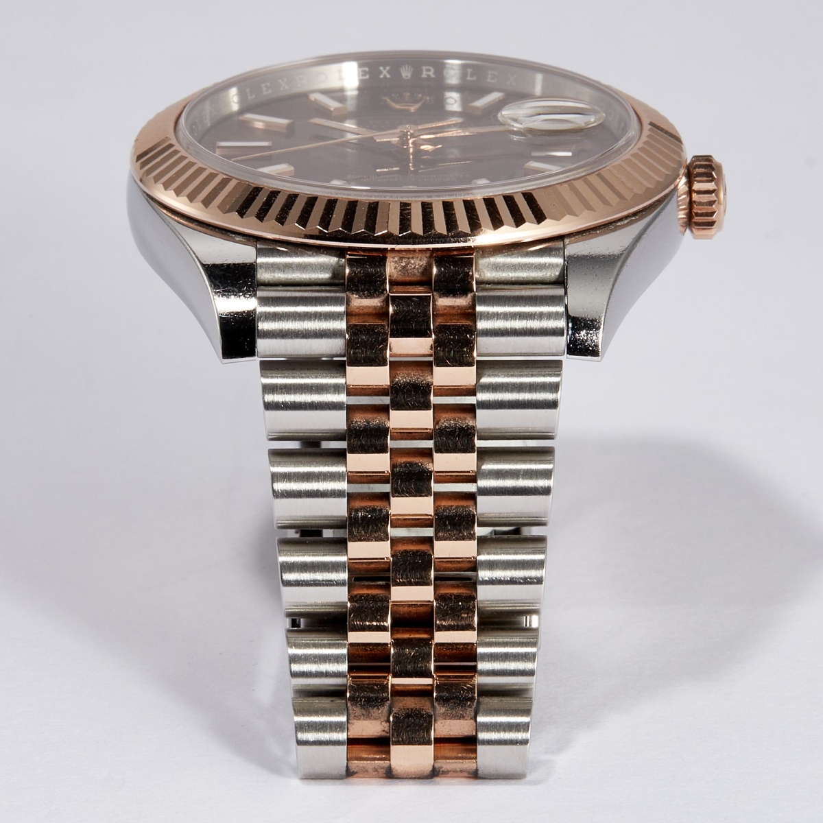 Datejust 41 Rose Gold & Stainless Steel Jubilee Brown Dial