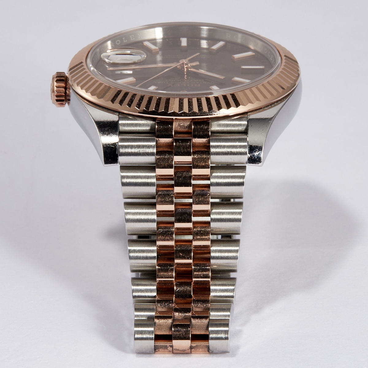 Datejust 41 Rose Gold & Stainless Steel Jubilee Brown Dial