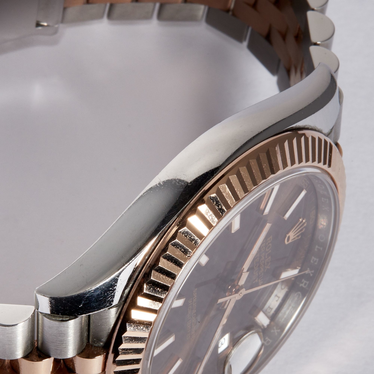 Datejust 41 Rose Gold & Stainless Steel Jubilee Brown Dial