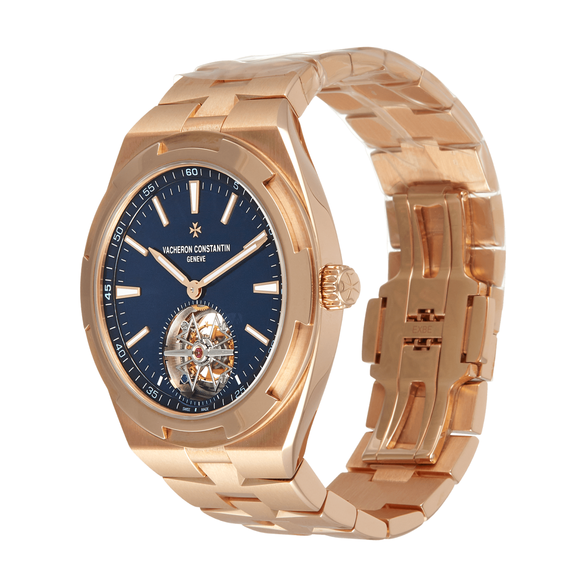 Overseas Tourbillon Rose Gold Blue Dial