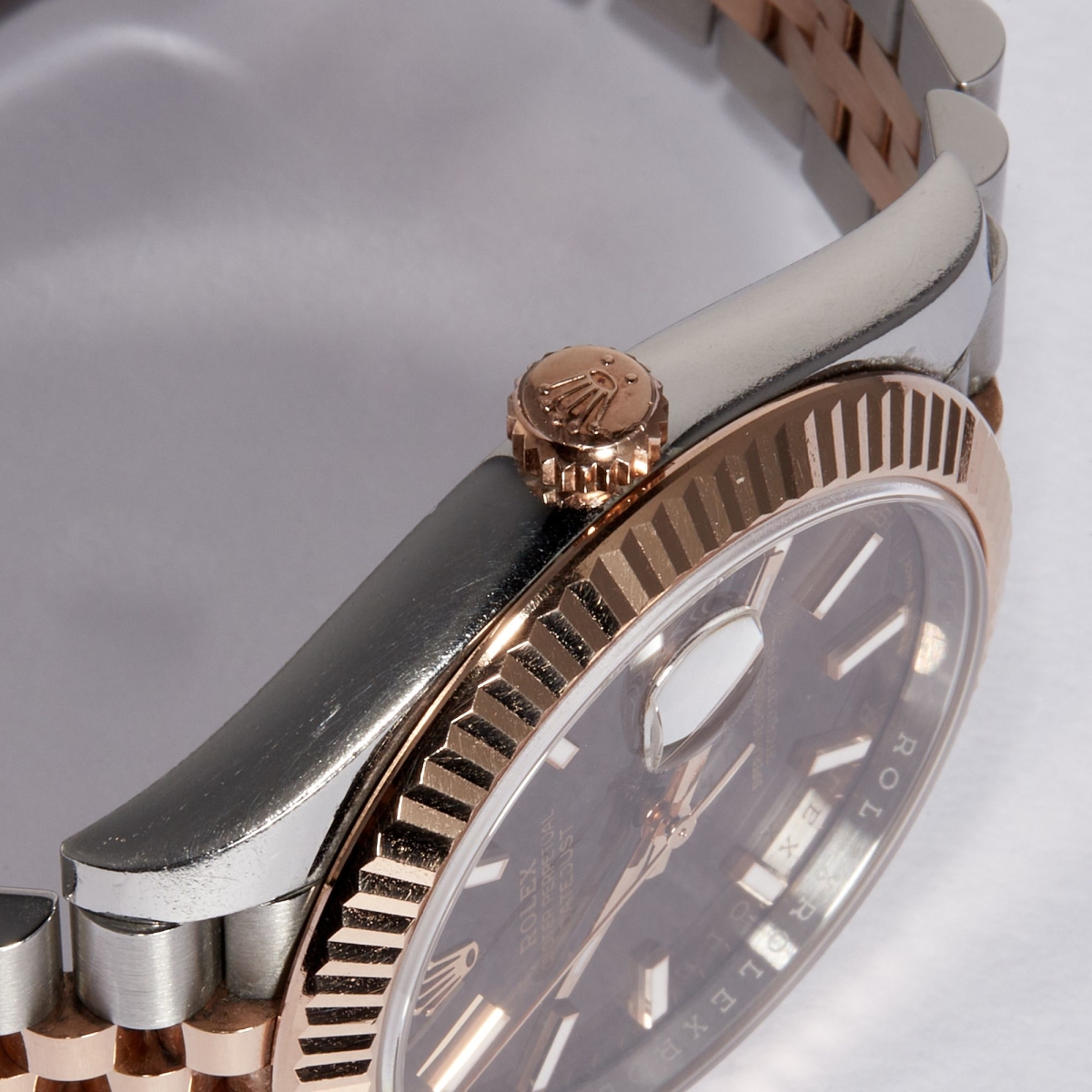 Datejust 41 Rose Gold & Stainless Steel Jubilee Brown Dial