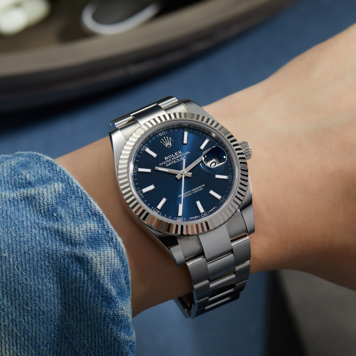 Datejust 41 Stainless Steel Blue Dial