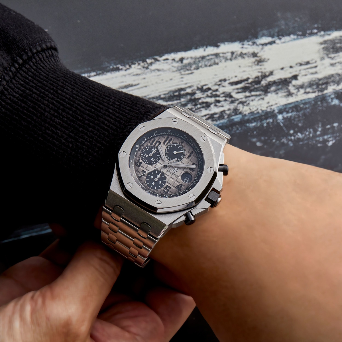 Royal Oak Offshore Chronograph Platinum Grey Dial