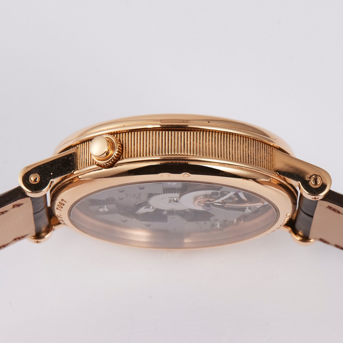 Tradition GMT Rose Gold Silver Dial