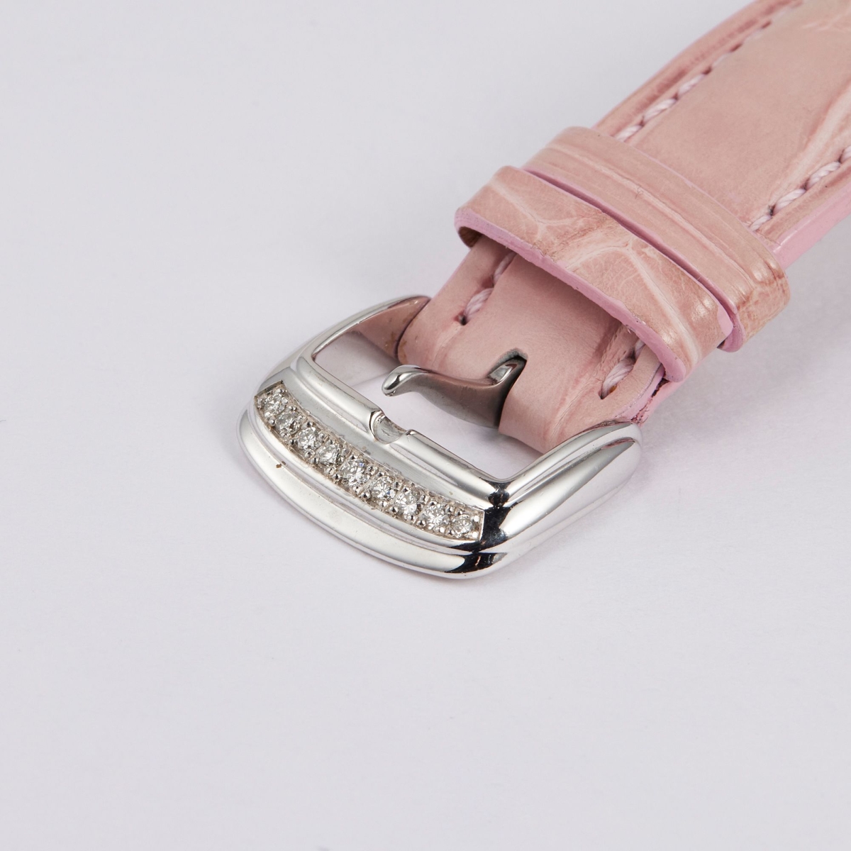 Franck Muller Cintree Curvex Chronograph Stainless Steel Diamond Pink Dial