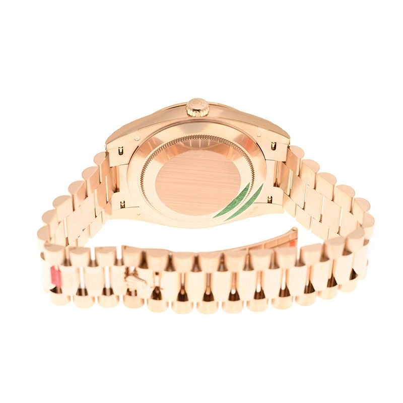 Day-date 40 Rose Gold Diamond Green Dial