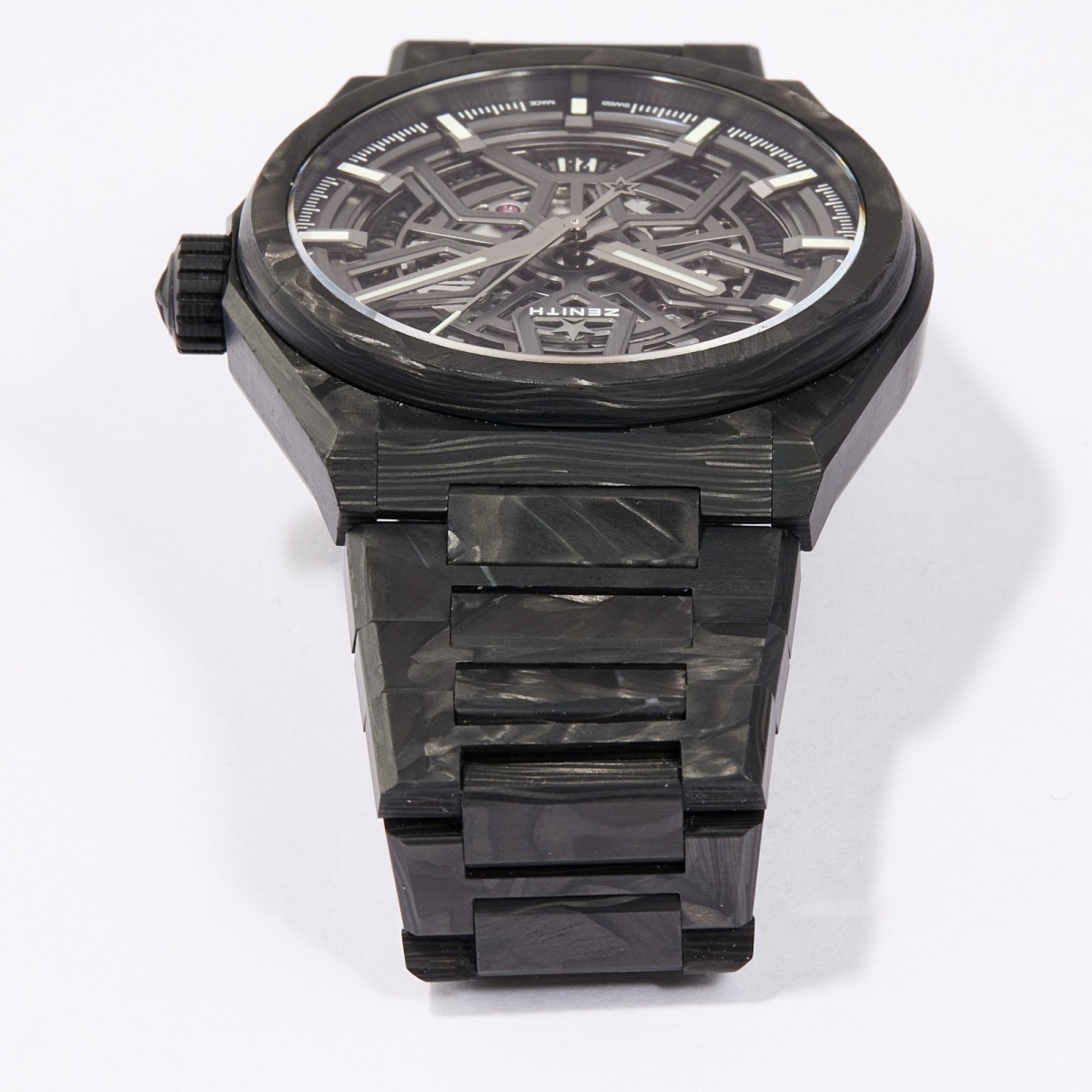 Defy Classic Carbon Skeleton Dial