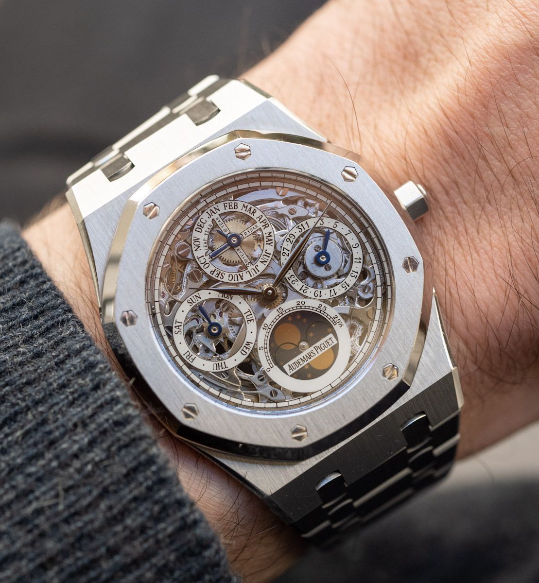 Royal Oak Perpetual Calendar Openworked Stainless Steel