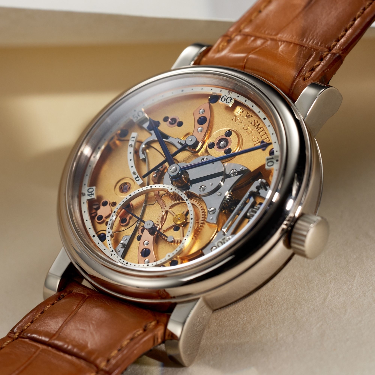 Roger W. Smith's First Series 2 Open Dial Watch Housed In A Prototype 40mm White Gold Case