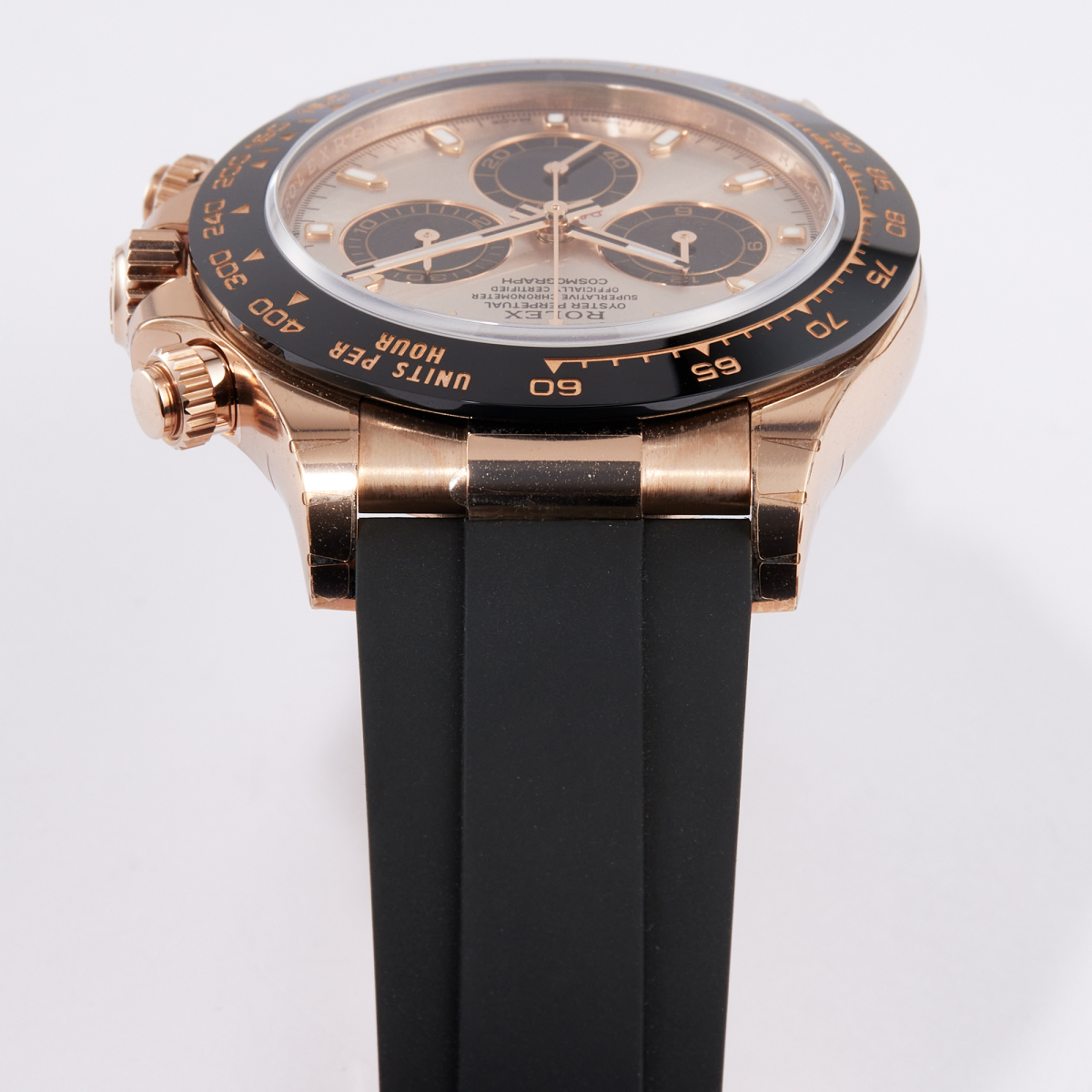 Daytona Rose Gold Oysterflex Pink Dial