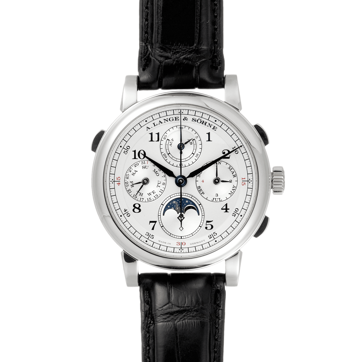 1815 Rattrapante Perpetual Calendar Platinum Silver Dial