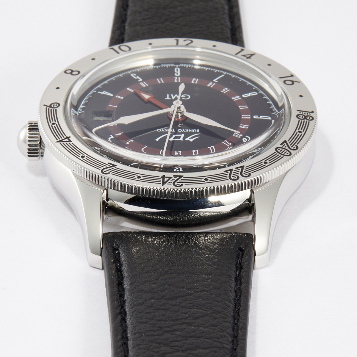 GMT 1 Stainless Steel Black Dial