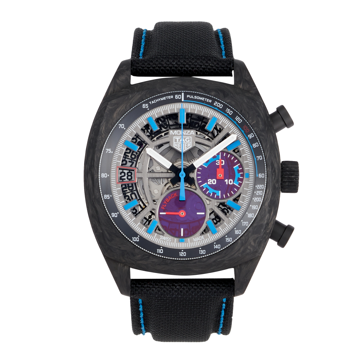 Monza Flyback Chronometer Carbon Skeleton Dial