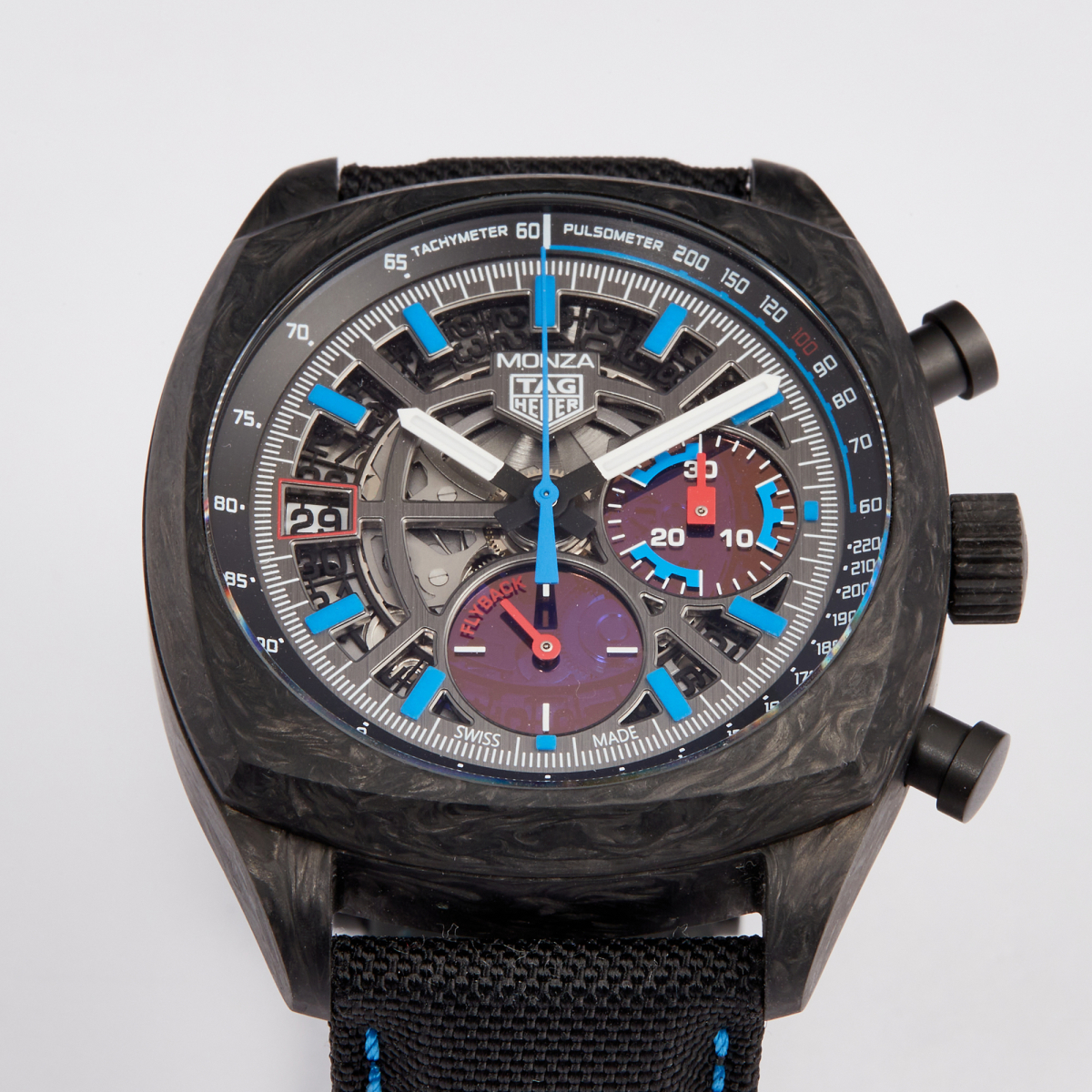 Monza Flyback Chronometer Carbon Skeleton Dial