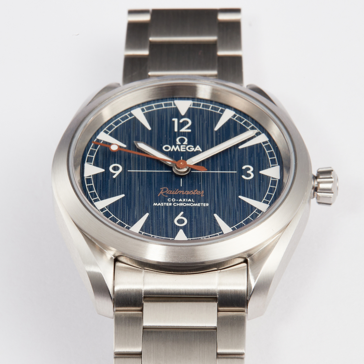 Railmaster 40 Stainless Steel Blue Dial