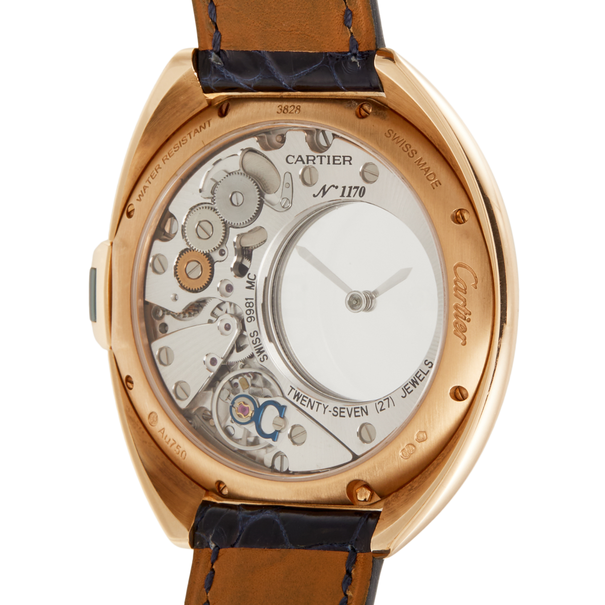 Clé de Cartier 41 Mysterious Hours Rose Gold Skeleton Dial