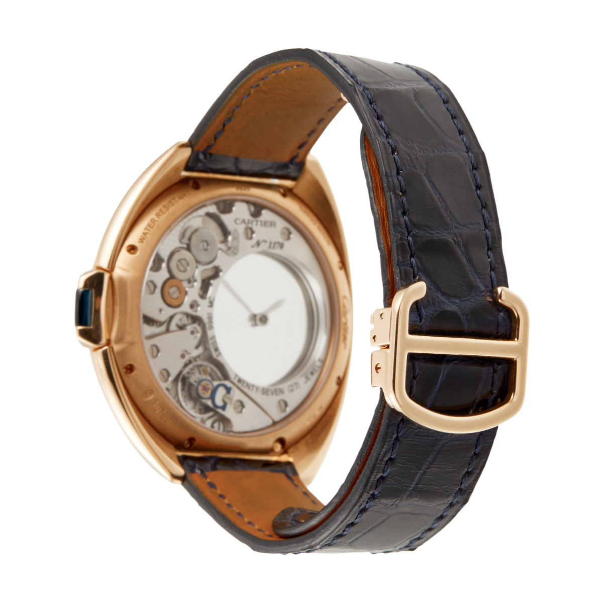 Clé de Cartier 41 Mysterious Hours Rose Gold Skeleton Dial