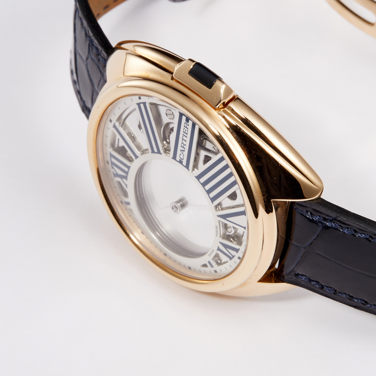 Clé de Cartier 41 Mysterious Hours Rose Gold Skeleton Dial