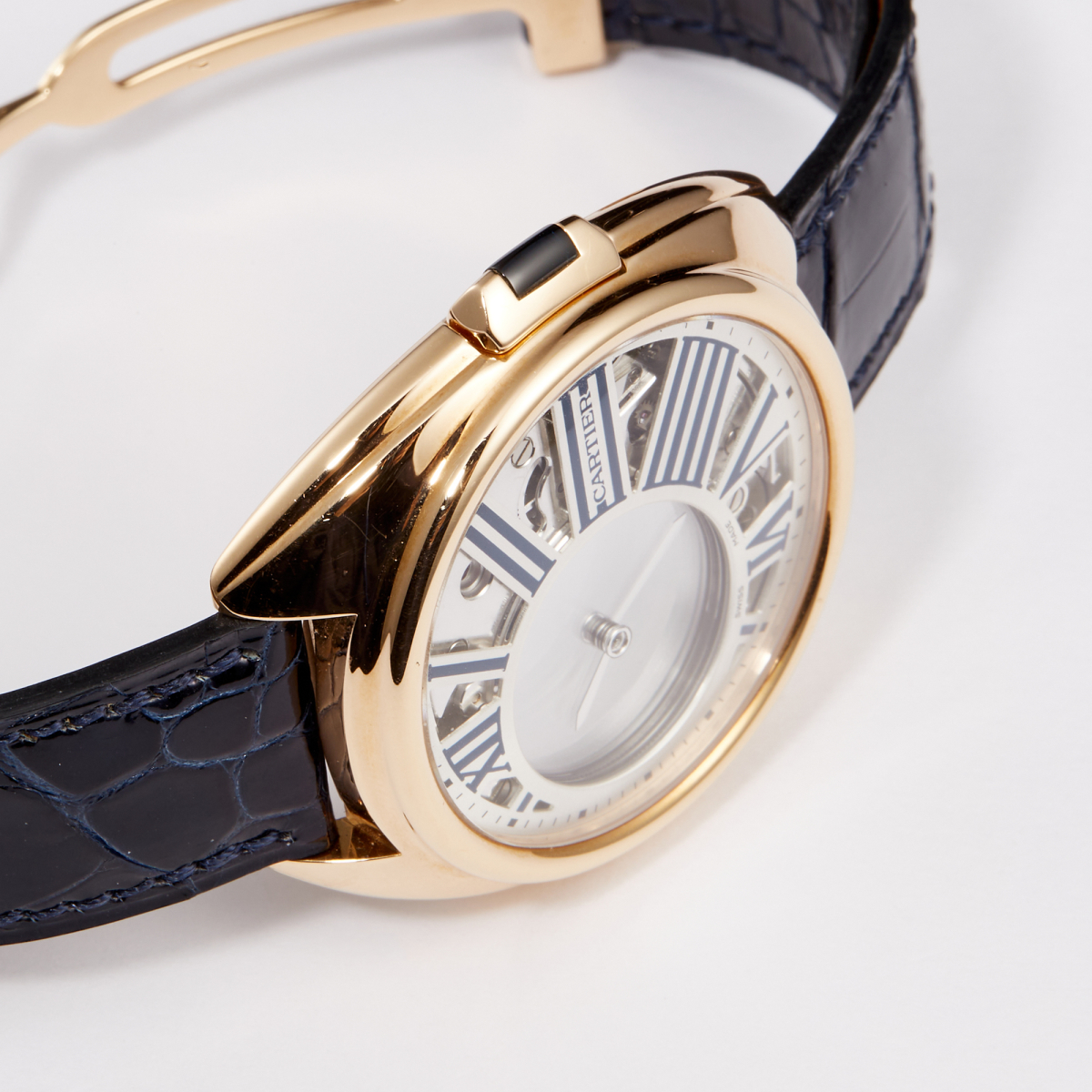 Clé de Cartier 41 Mysterious Hours Rose Gold Skeleton Dial