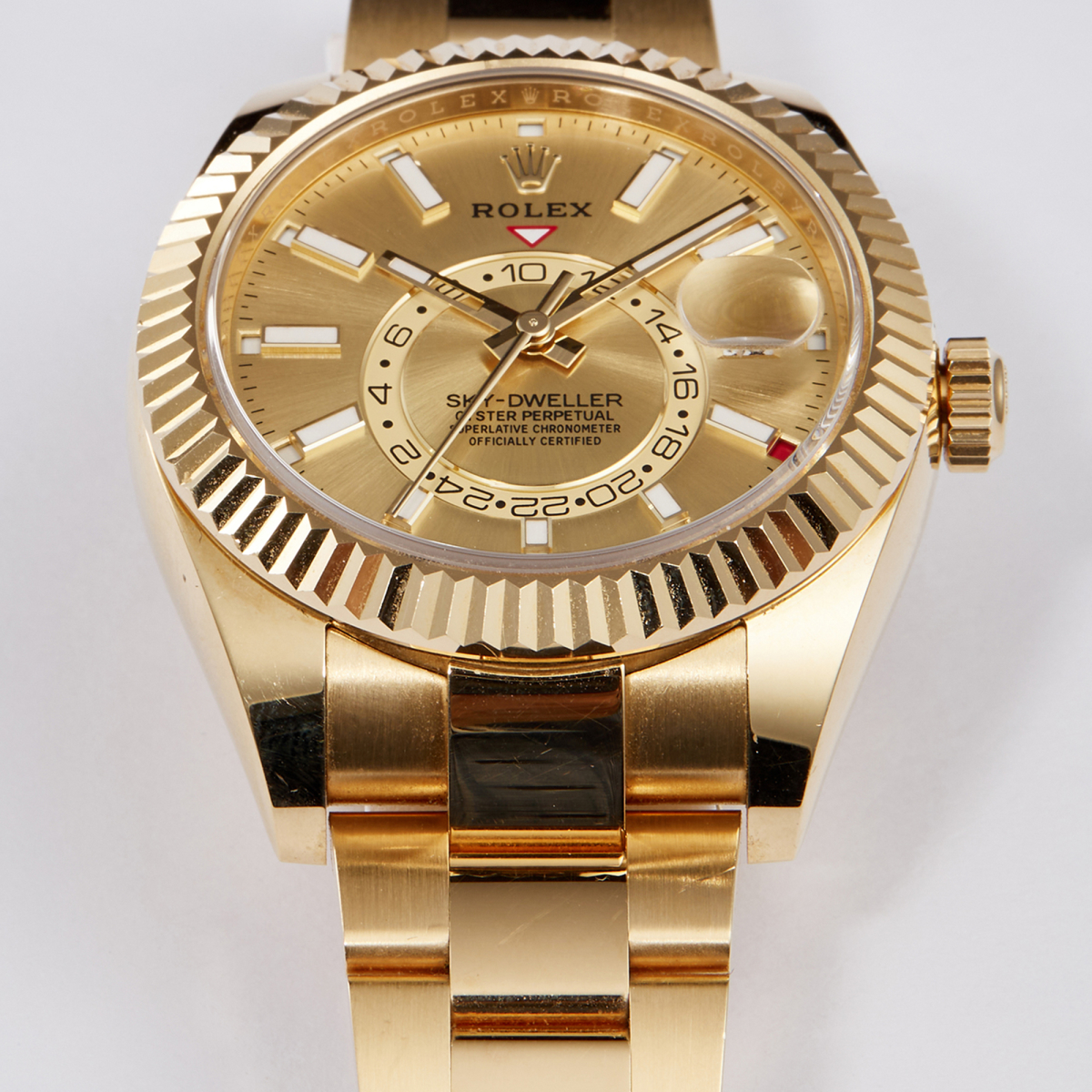 Sky-Dweller 42 Yellow Gold Champagne Dial