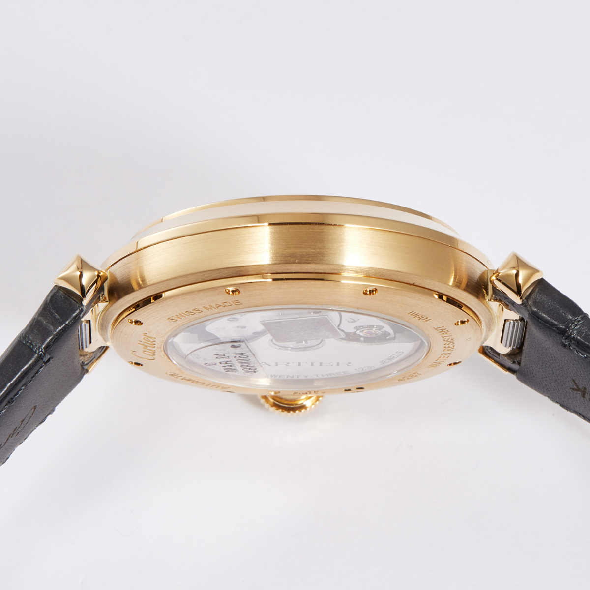 Pasha de Cartier 41 Yellow Gold White Dial