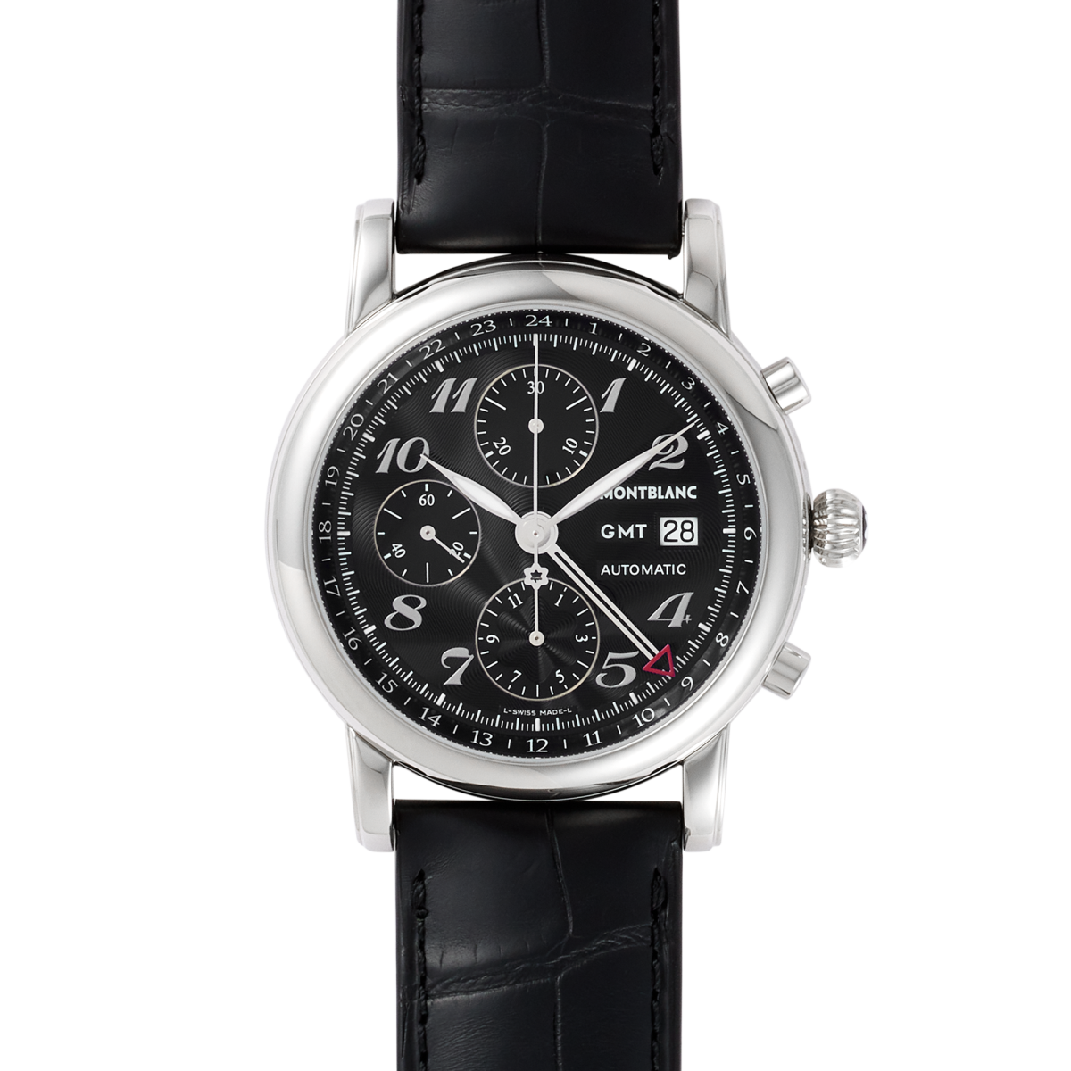 Star 42 Traditional Chronograph GMT Stainless Steel Black Dial