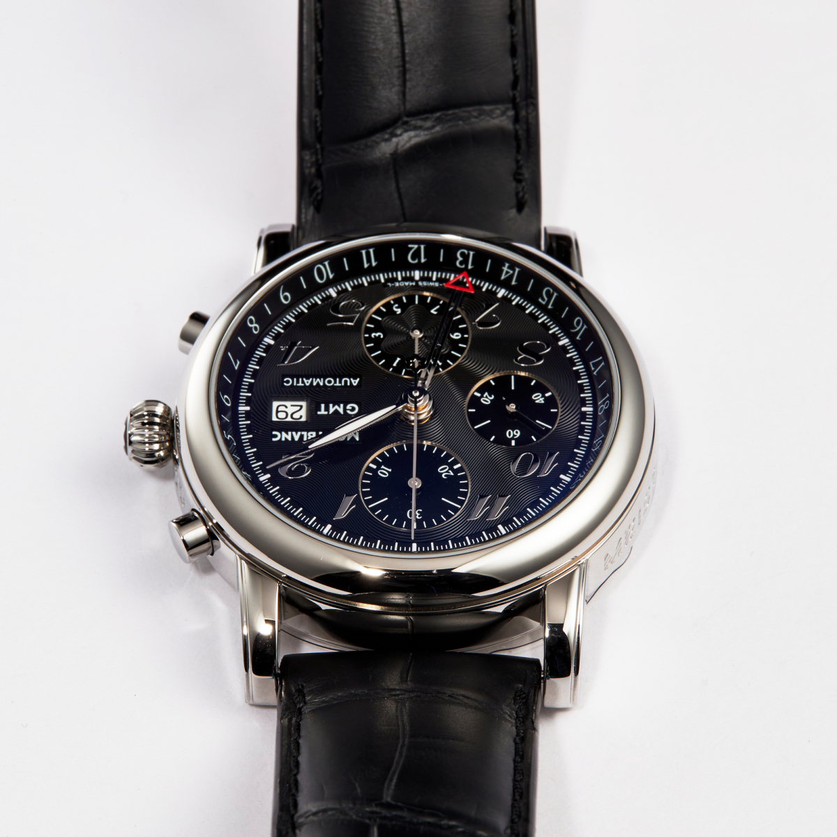 Star 42 Traditional Chronograph GMT Stainless Steel Black Dial