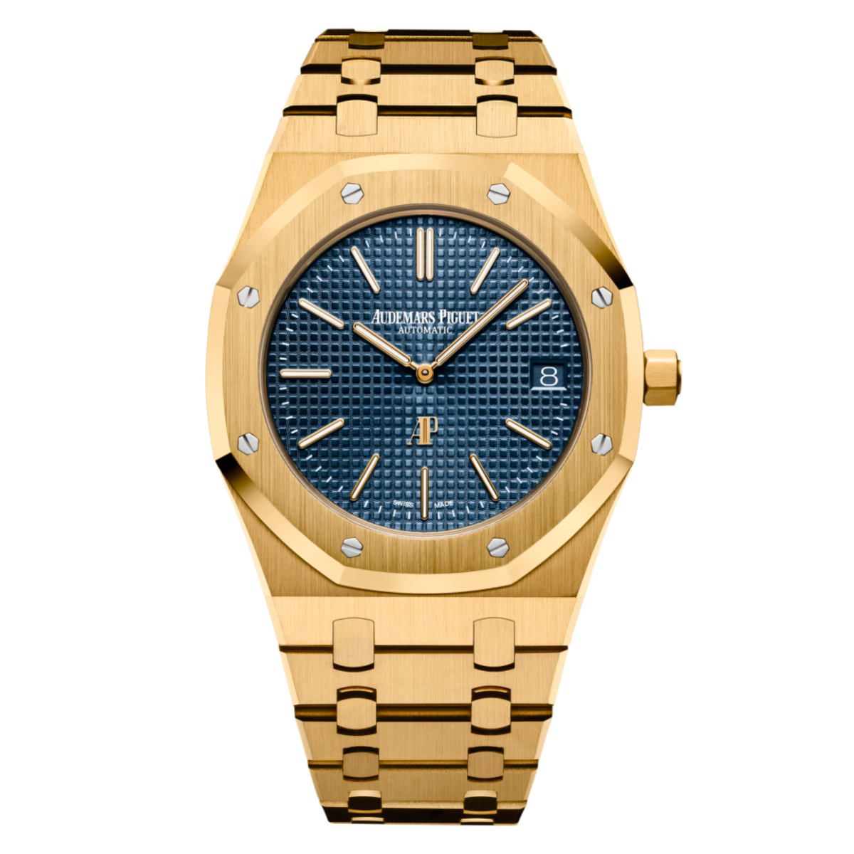 Royal Oak 39 "Jumbo" Extra-Thin Yellow Gold Blue Dial