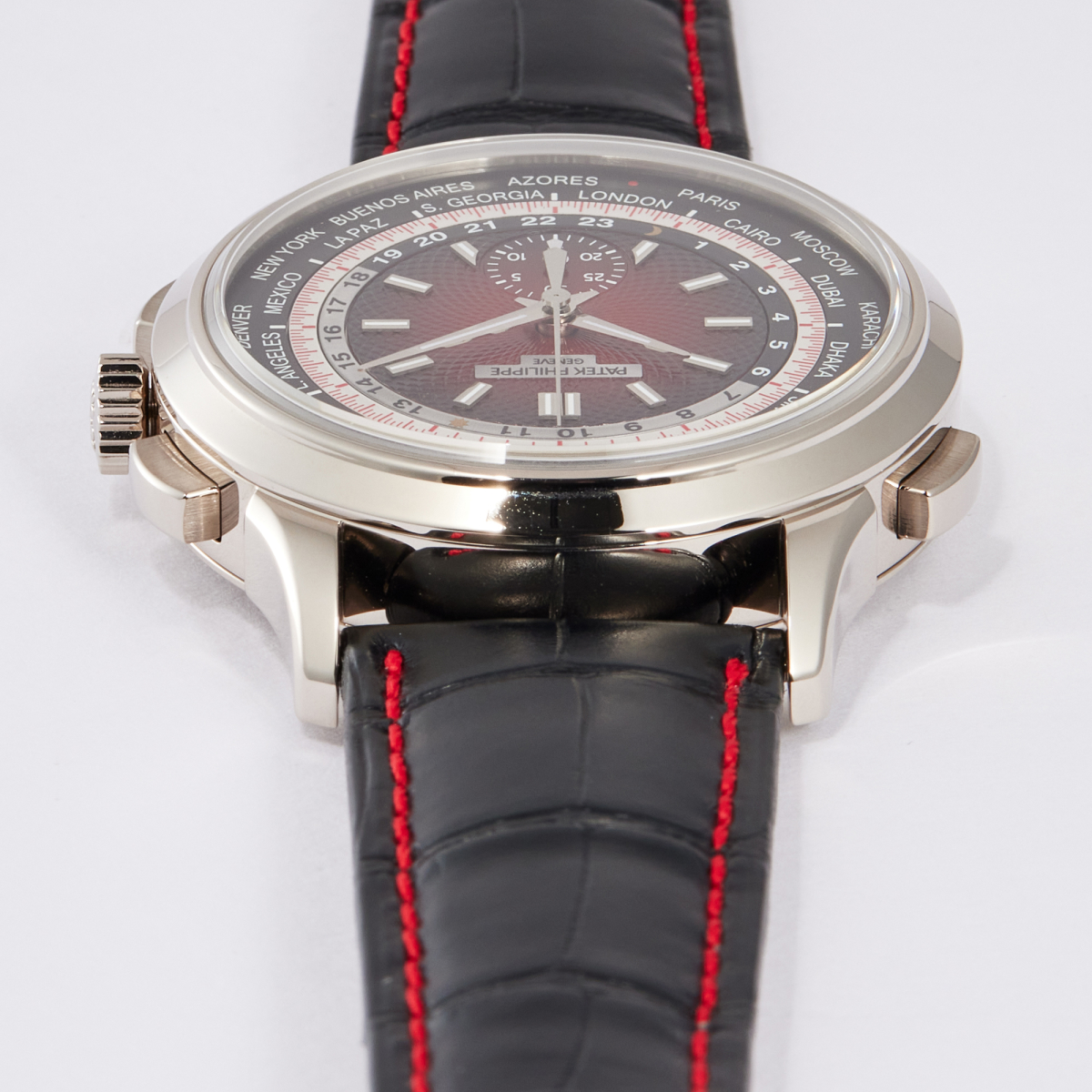 World Time Chronograph White Gold Singapore Edition