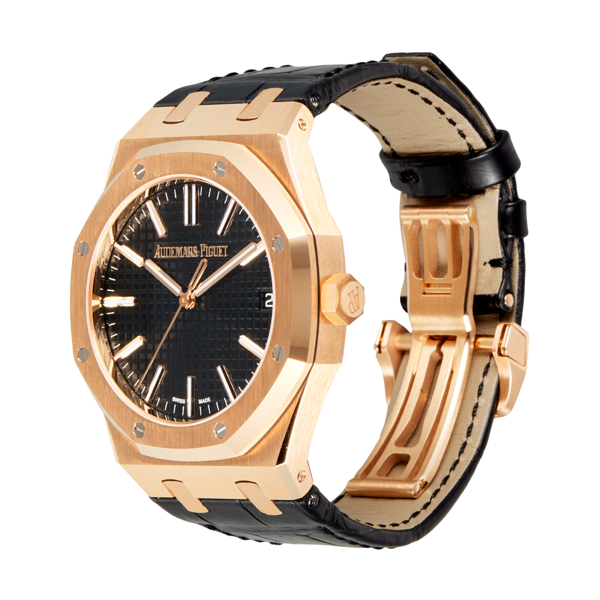 Royal Oak Selfwinding Rose Gold Black Dial 41mm