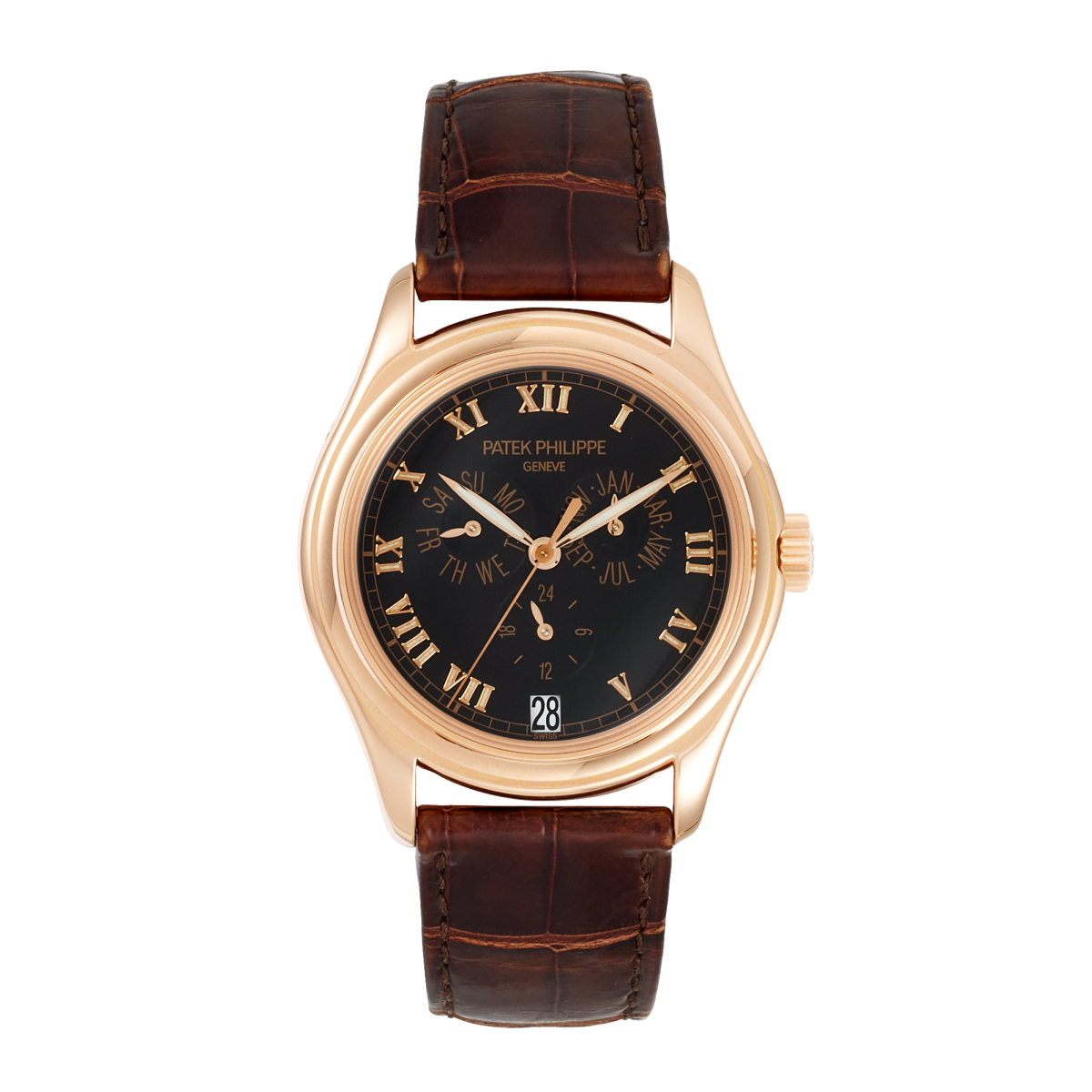 Annual Calendar Rose Gold Black Dial