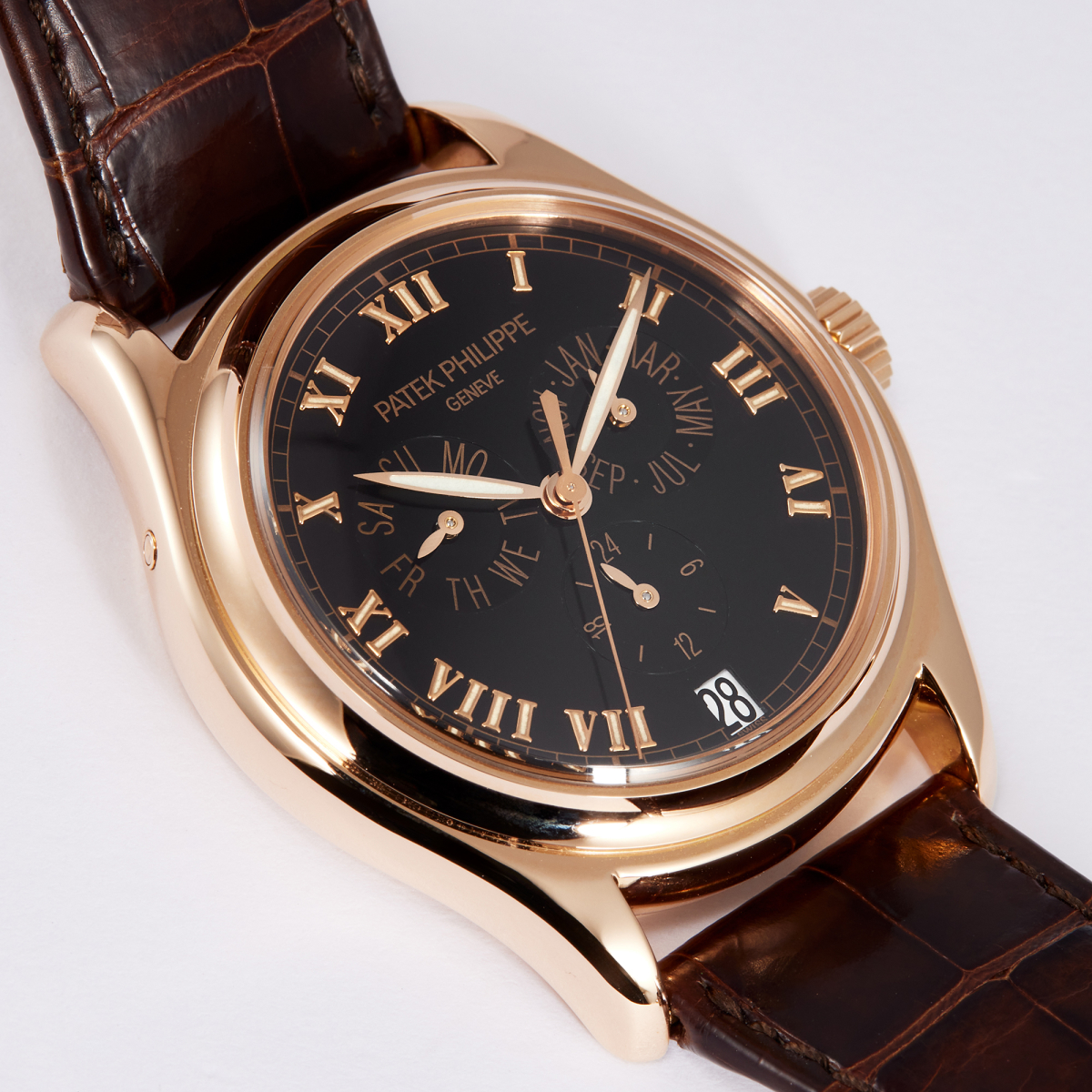 Annual Calendar Rose Gold Black Dial