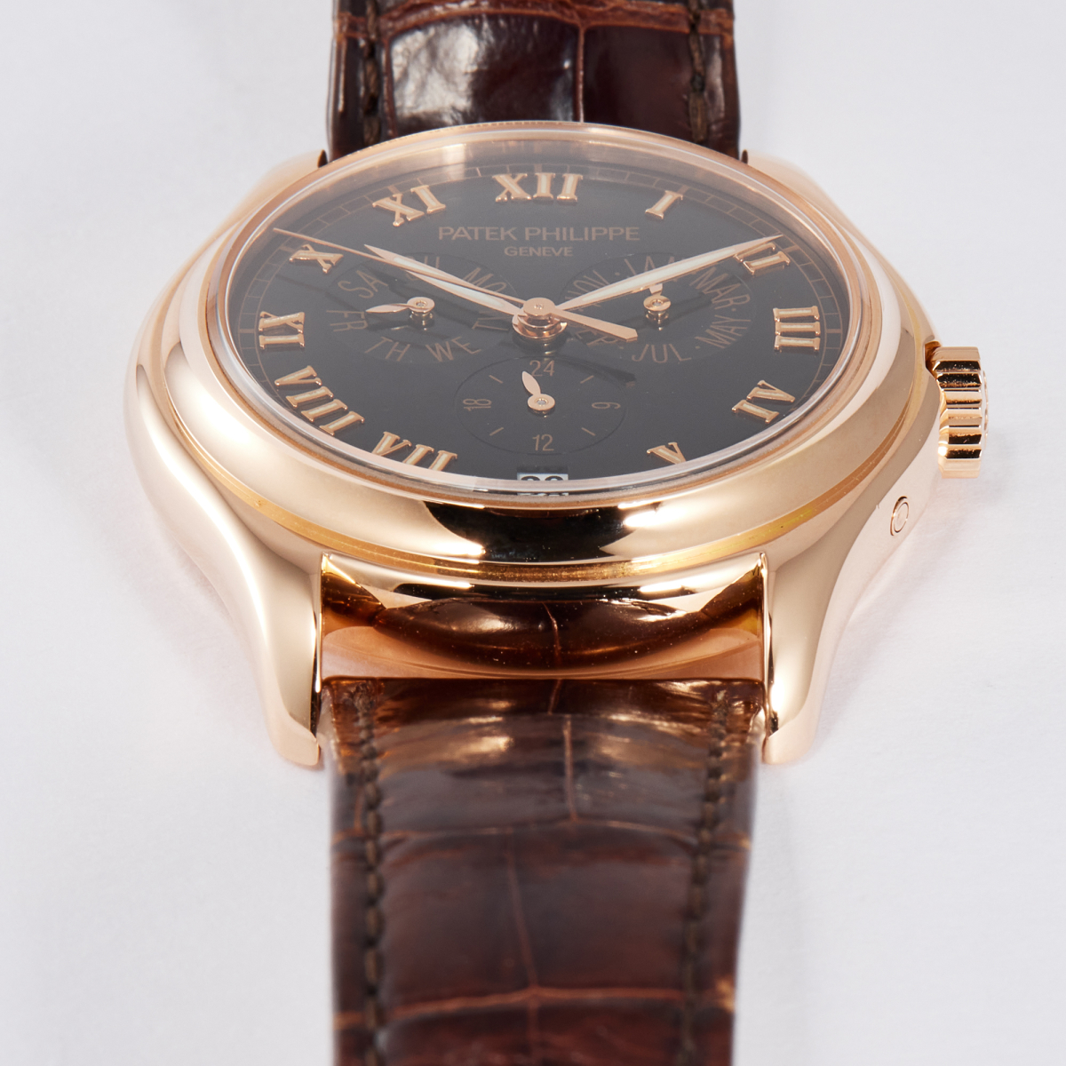 Annual Calendar Rose Gold Black Dial