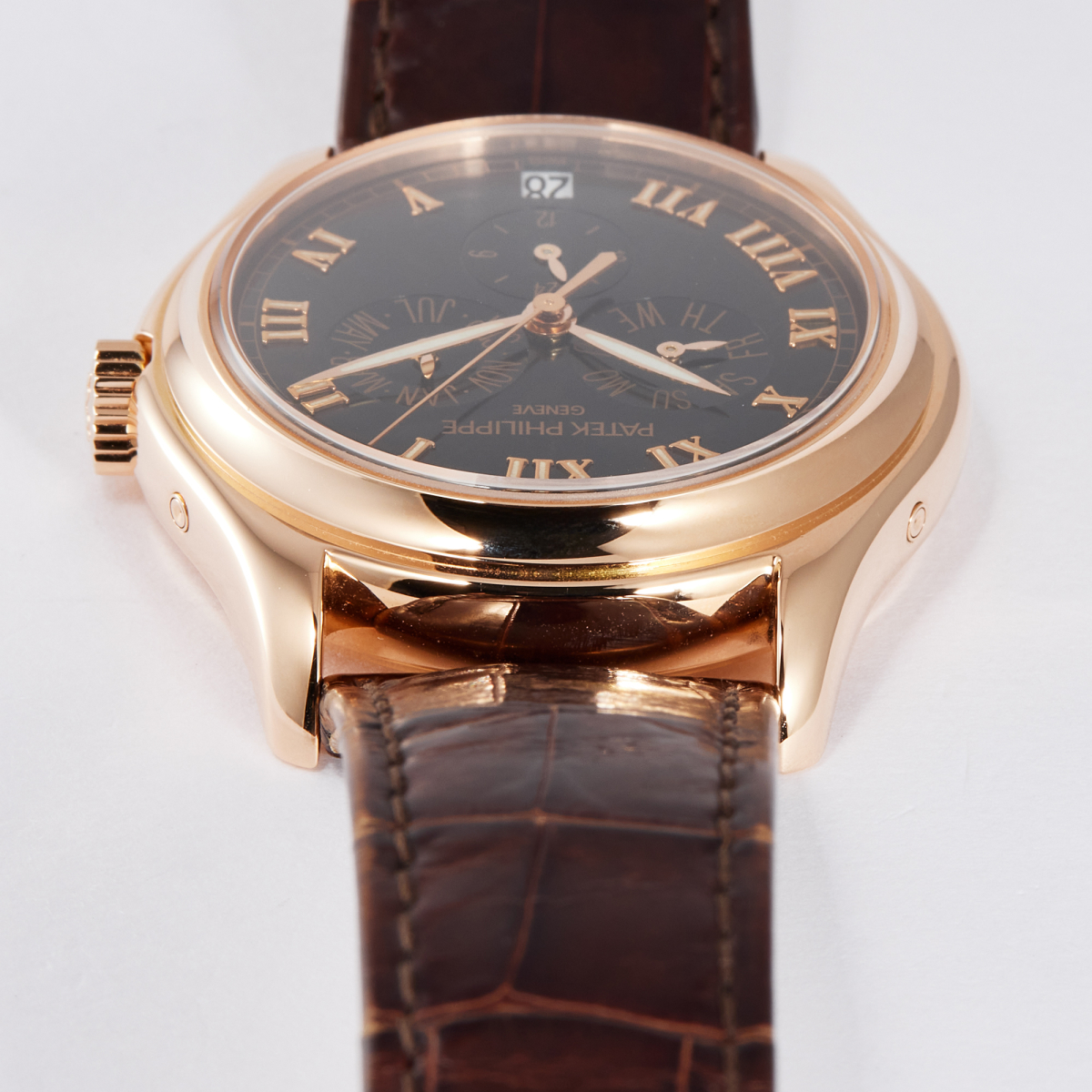 Annual Calendar Rose Gold Black Dial