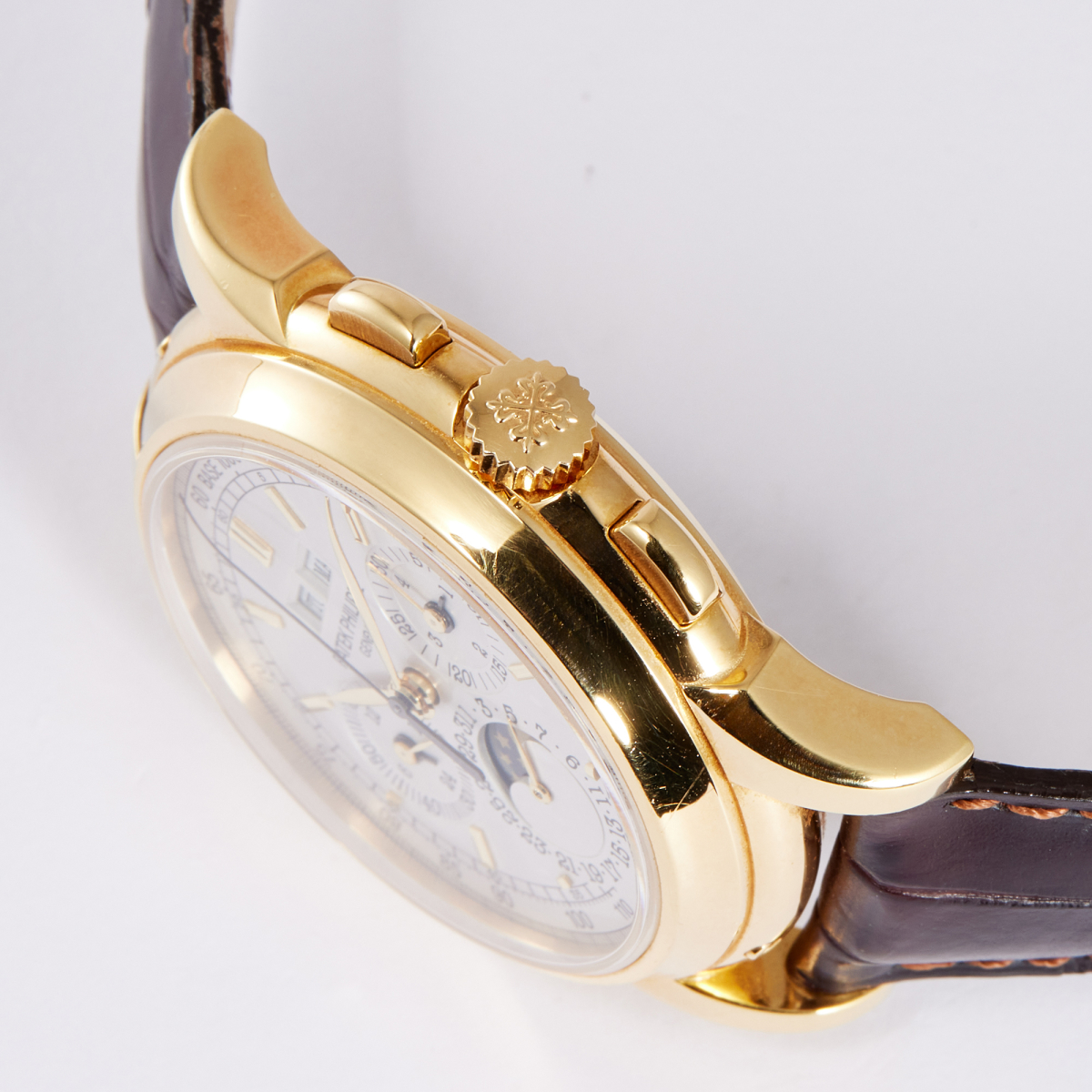 Grand Complications Perpetual Calendar Chronograph Yellow Gold White Dial