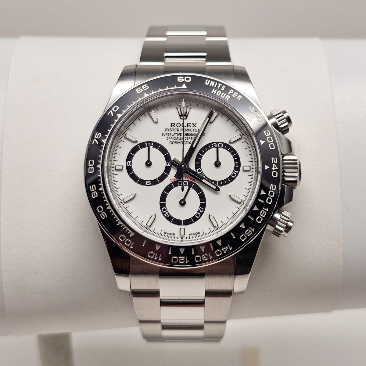 Daytona Stainless Steel White Dial