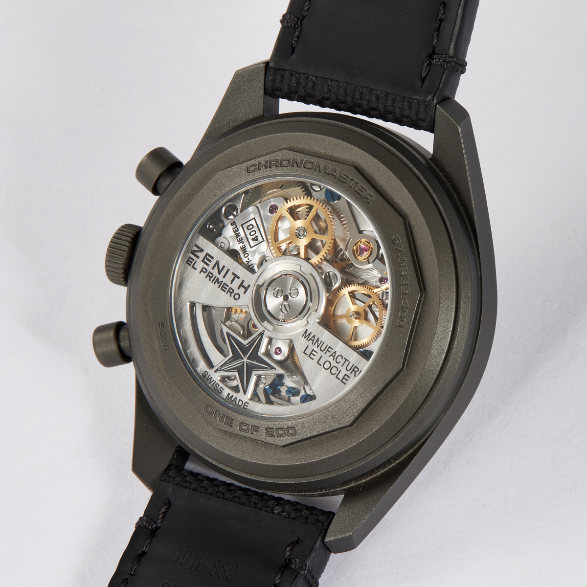 Chronomaster 38 Revival "Poker Chip" Titanium Black Dial