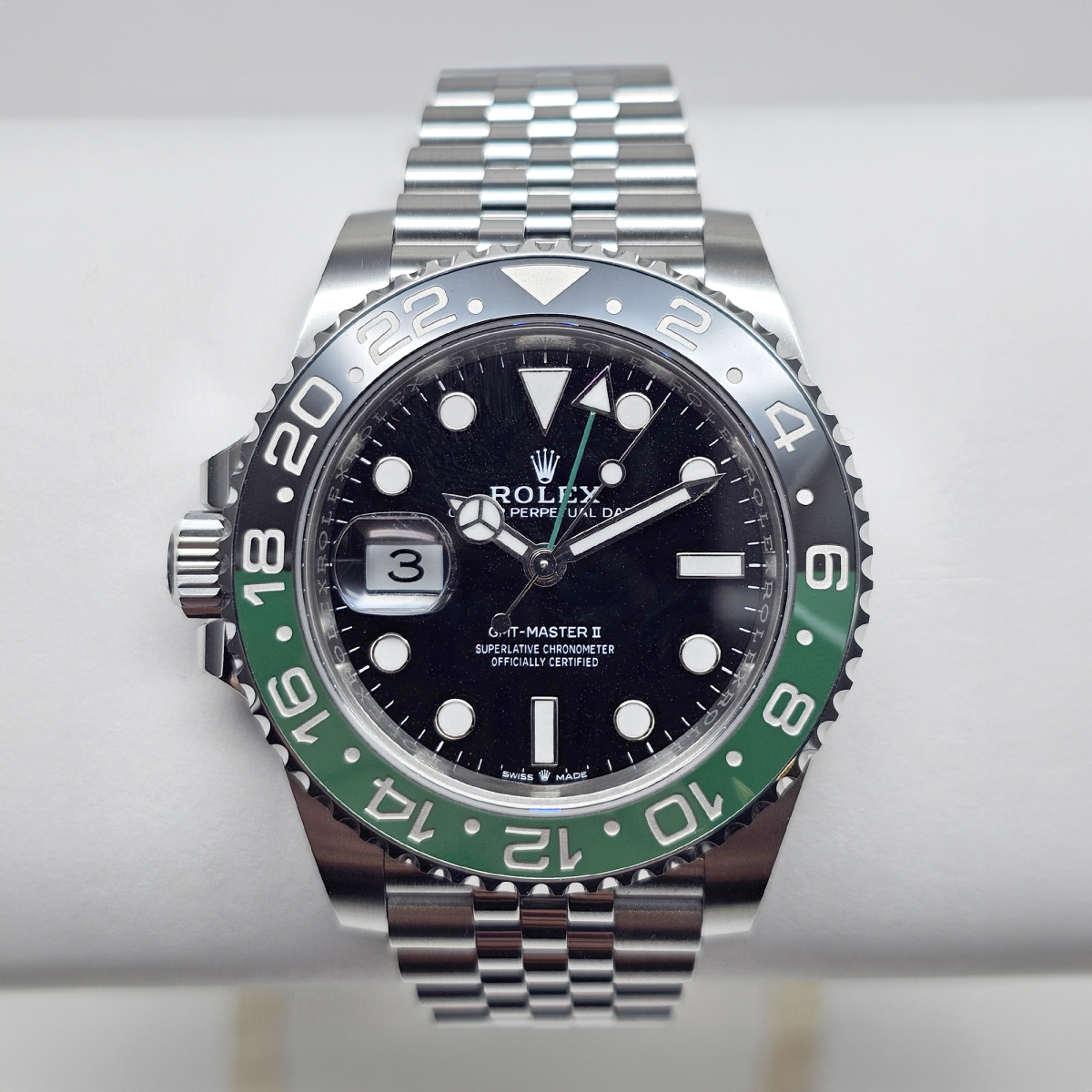 GMT-Master II Steel Jubilee Black Dial "Sprite" 40mm