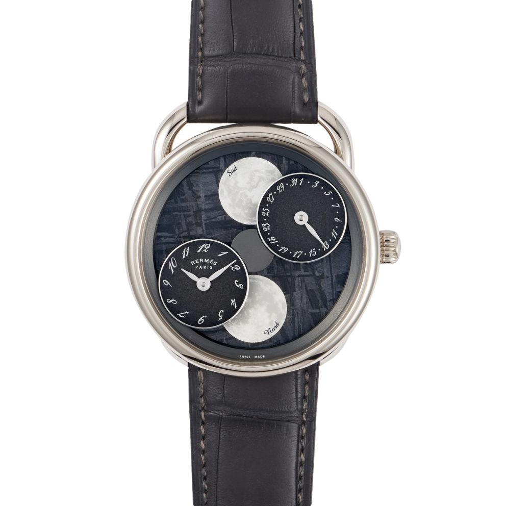 Arceau L'Heure De La Lune White Gold Meteorite Dial