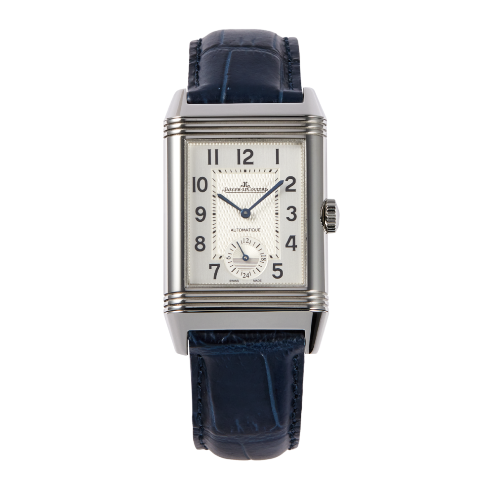 Reverso Classic Large Duoface Stainless Steel Silver Dial