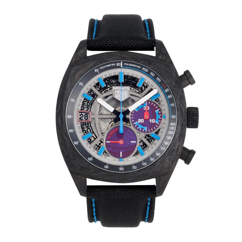 Monza Flyback Chronometer Carbon Skeleton Dial