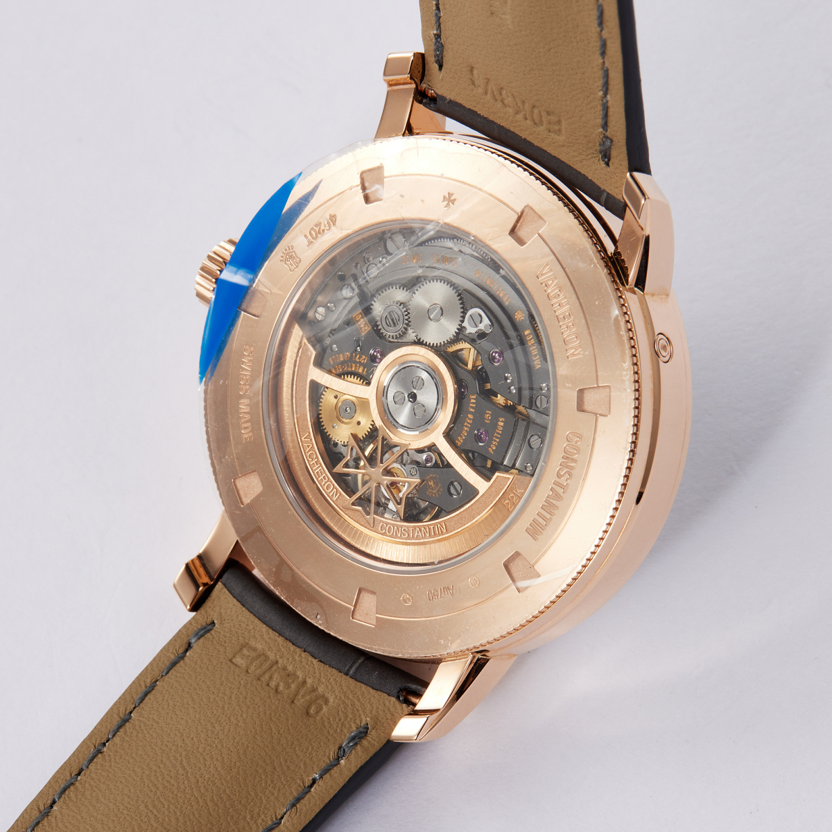 Traditionnelle 41 Complete Calendar Openface Rose Gold