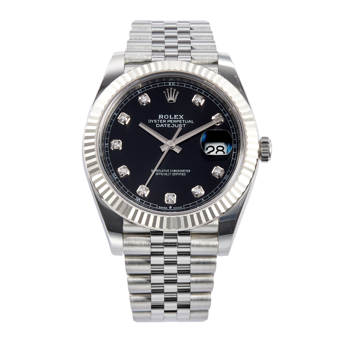 Datejust Steel Jubilee Black Dial 41mm