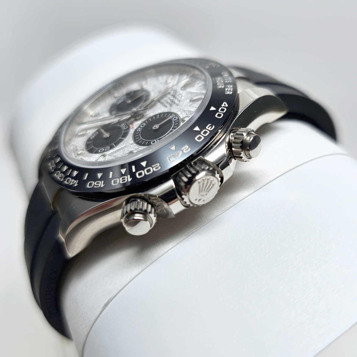 Daytona White Gold Oysterflex Meteorite Dial