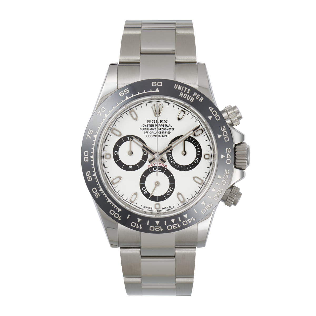 Daytona Stainless Steel White Dial