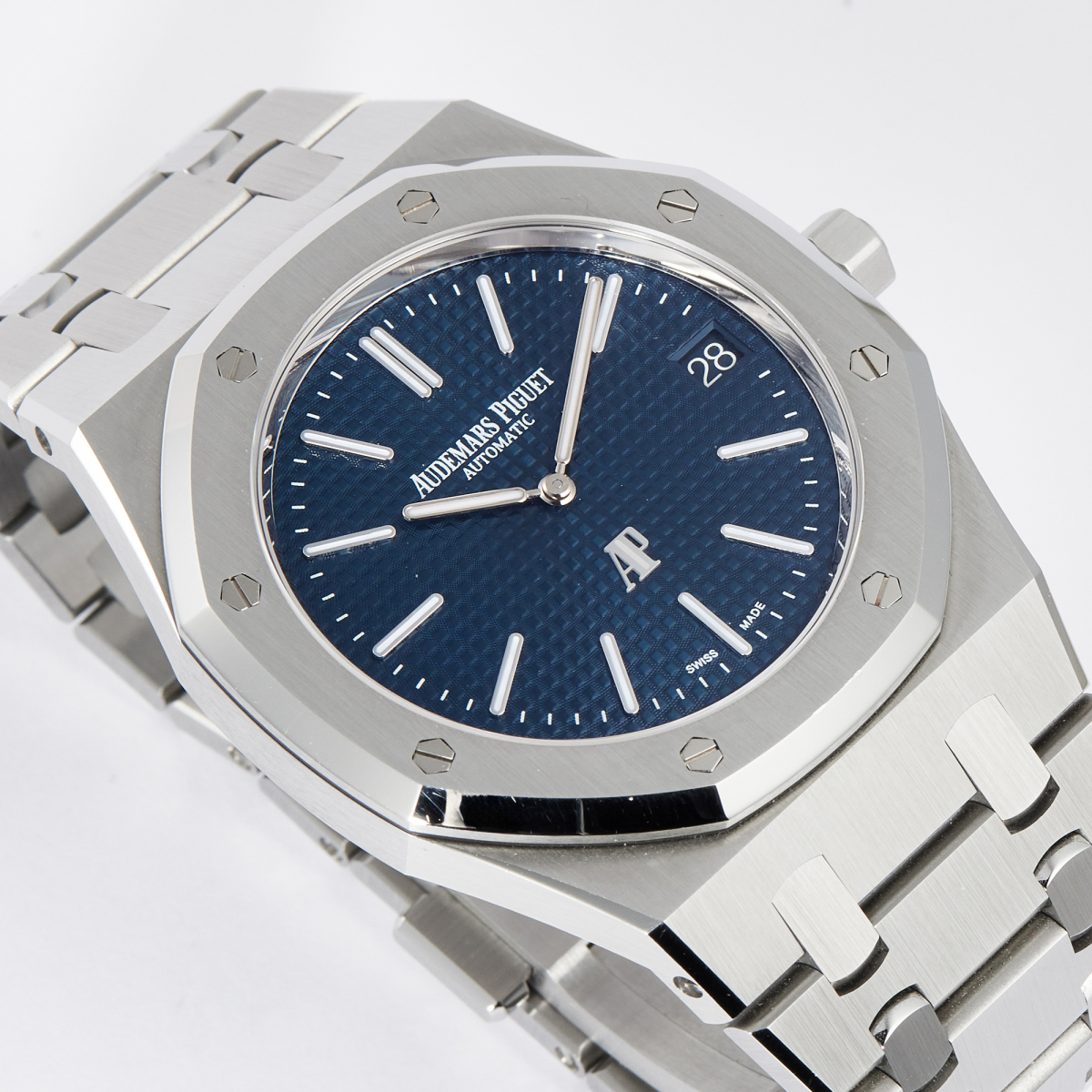 Royal Oak "Jumbo" Extra-Thin "50th Anniversary" Stainless Steel Blue Dial
