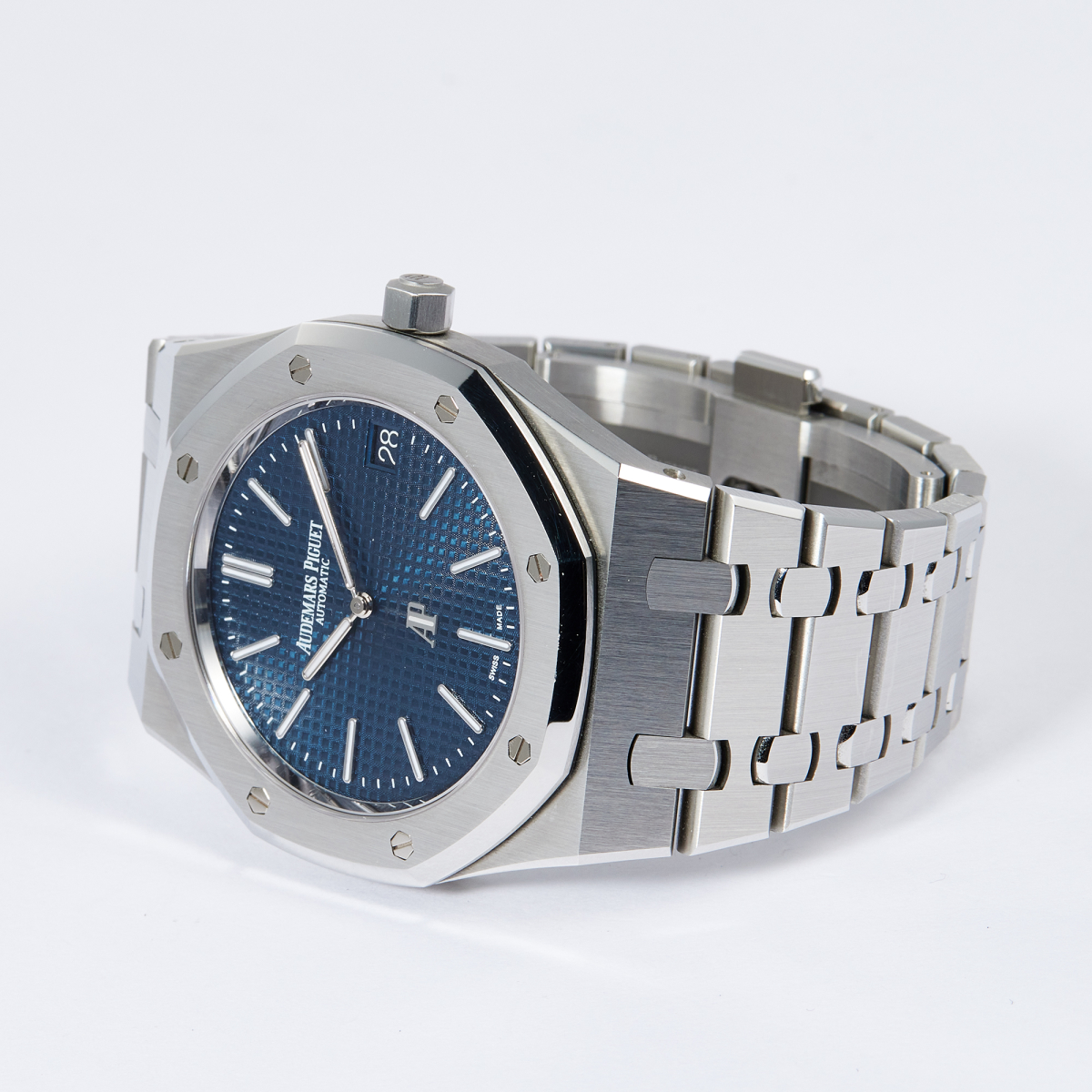 Royal Oak "Jumbo" Extra-Thin "50th Anniversary" Stainless Steel Blue Dial