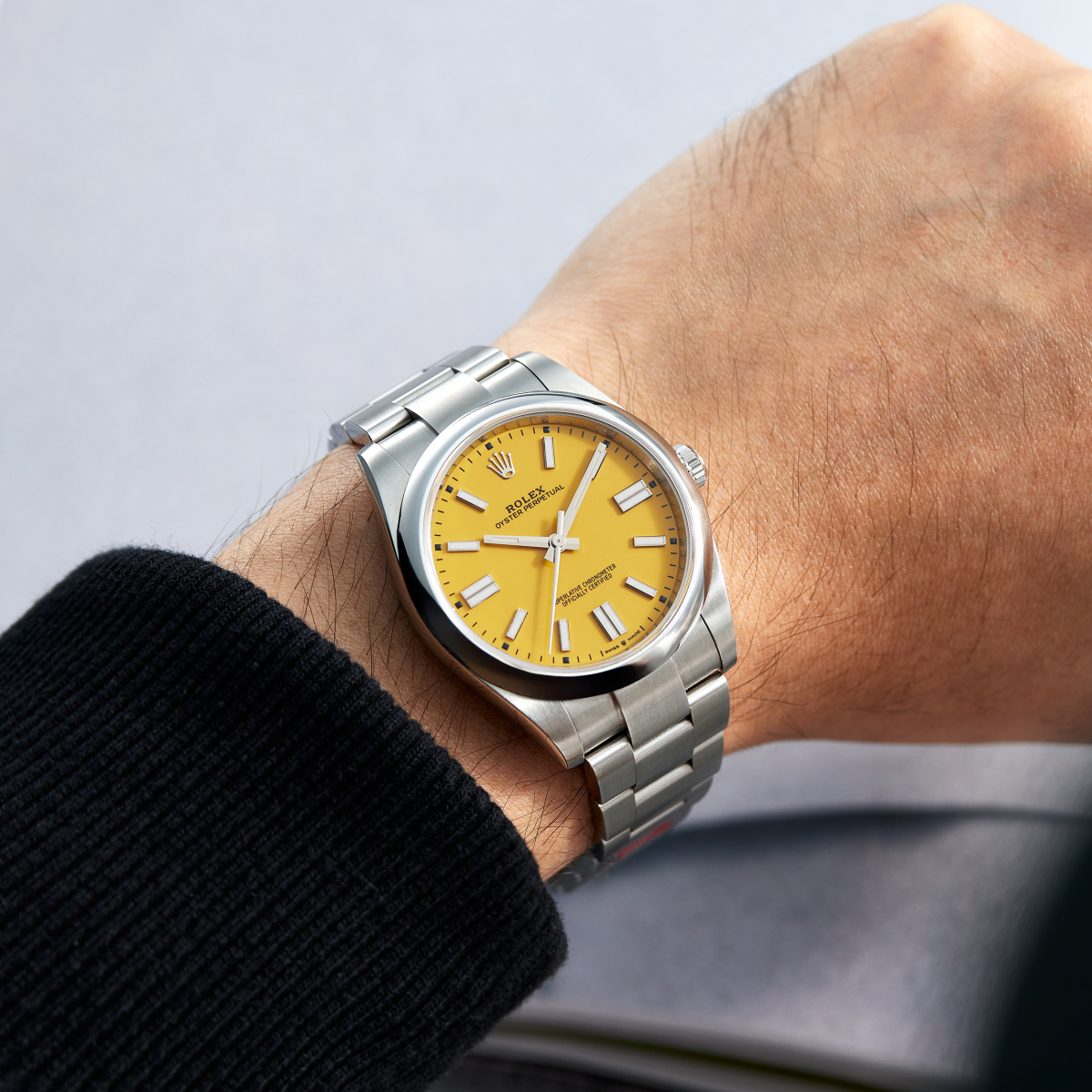 Oyster Perpetual 41 Stainless Steel Yellow Dial