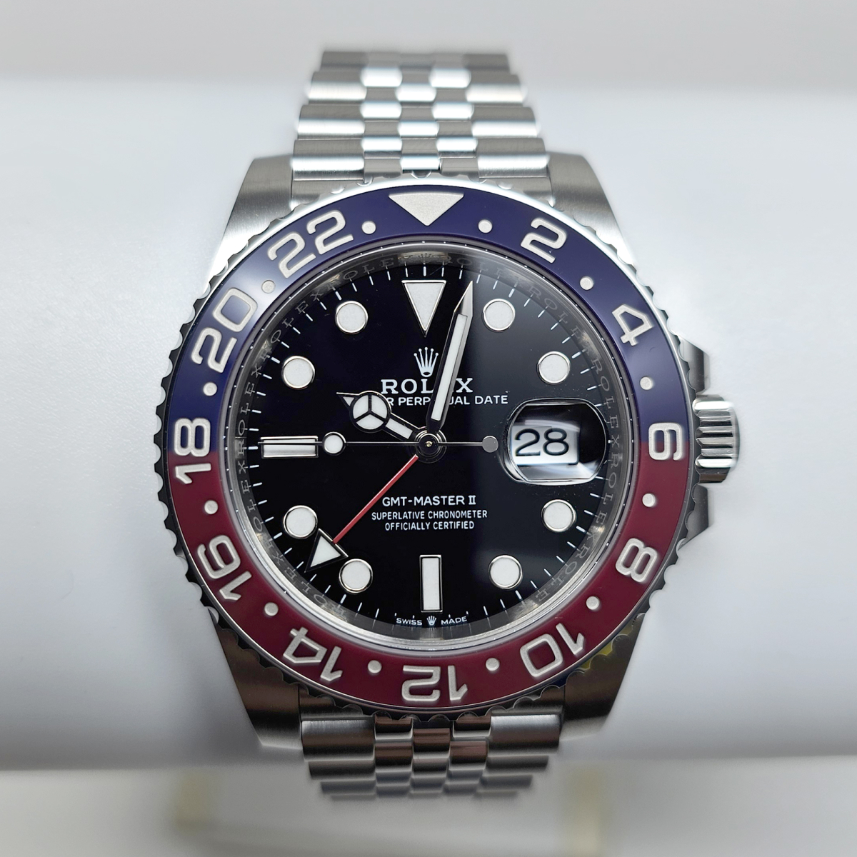 GMT-Master II Stainless Steel Jubilee Black Dial "Pepsi"