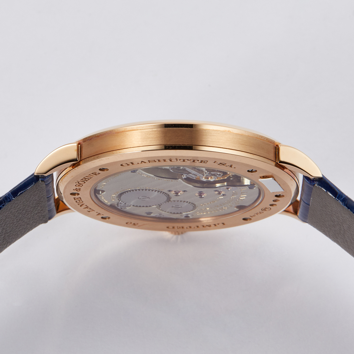 Saxonia Thin 40 Rose Gold Blue Aventurine Dial